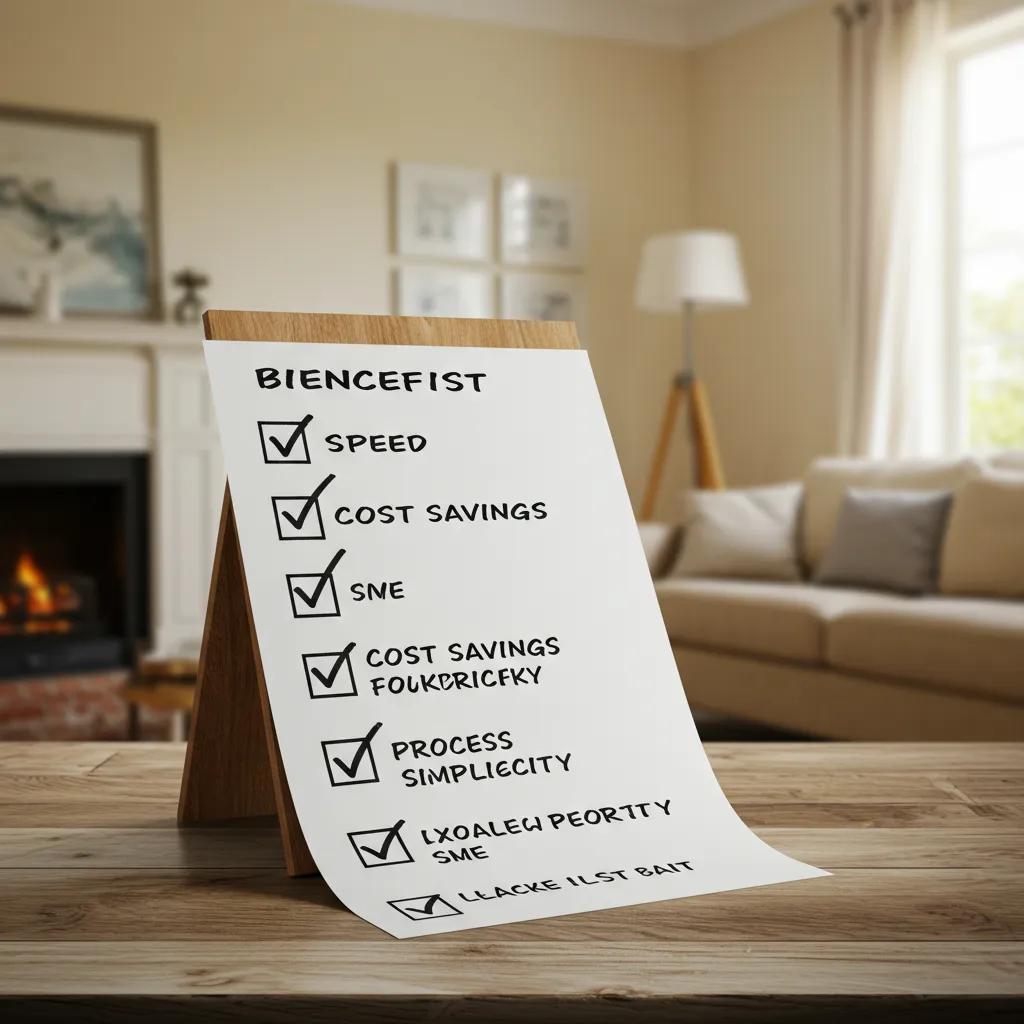 Checklist highlighting benefits of cash home sales for New Jersey homeowners