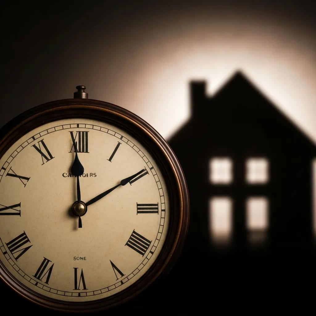 Clock symbolizing quick cash home sales timeline