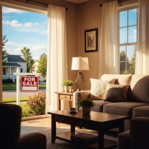 Cozy New Jersey home with a For Sale sign, representing quick cash home sales